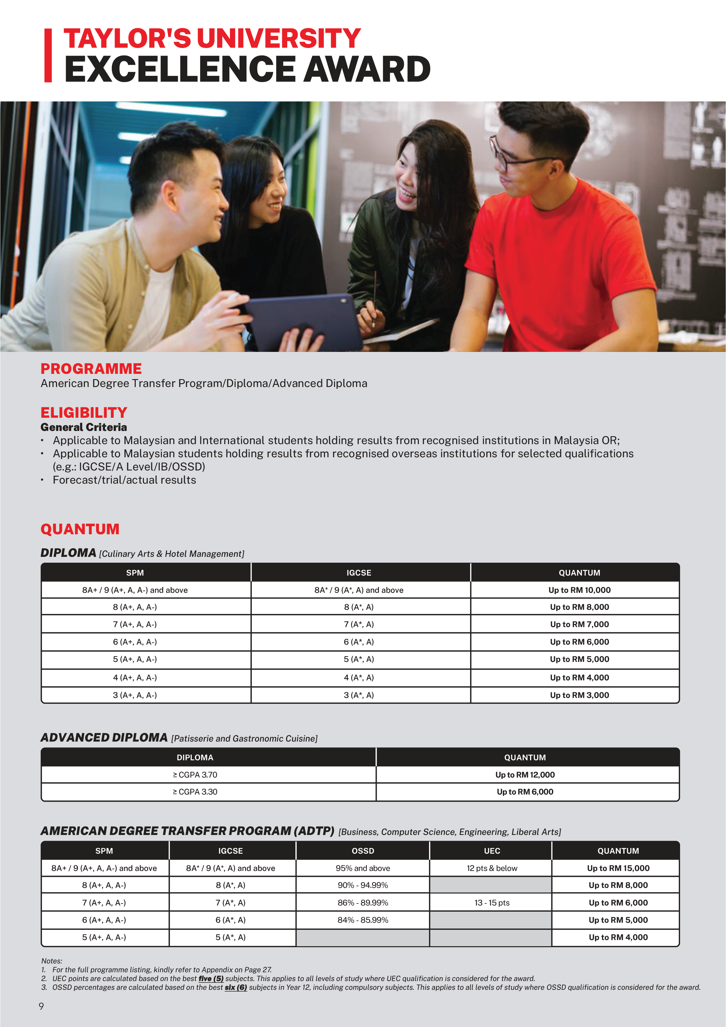 Taylor's Excellence Award — page 2