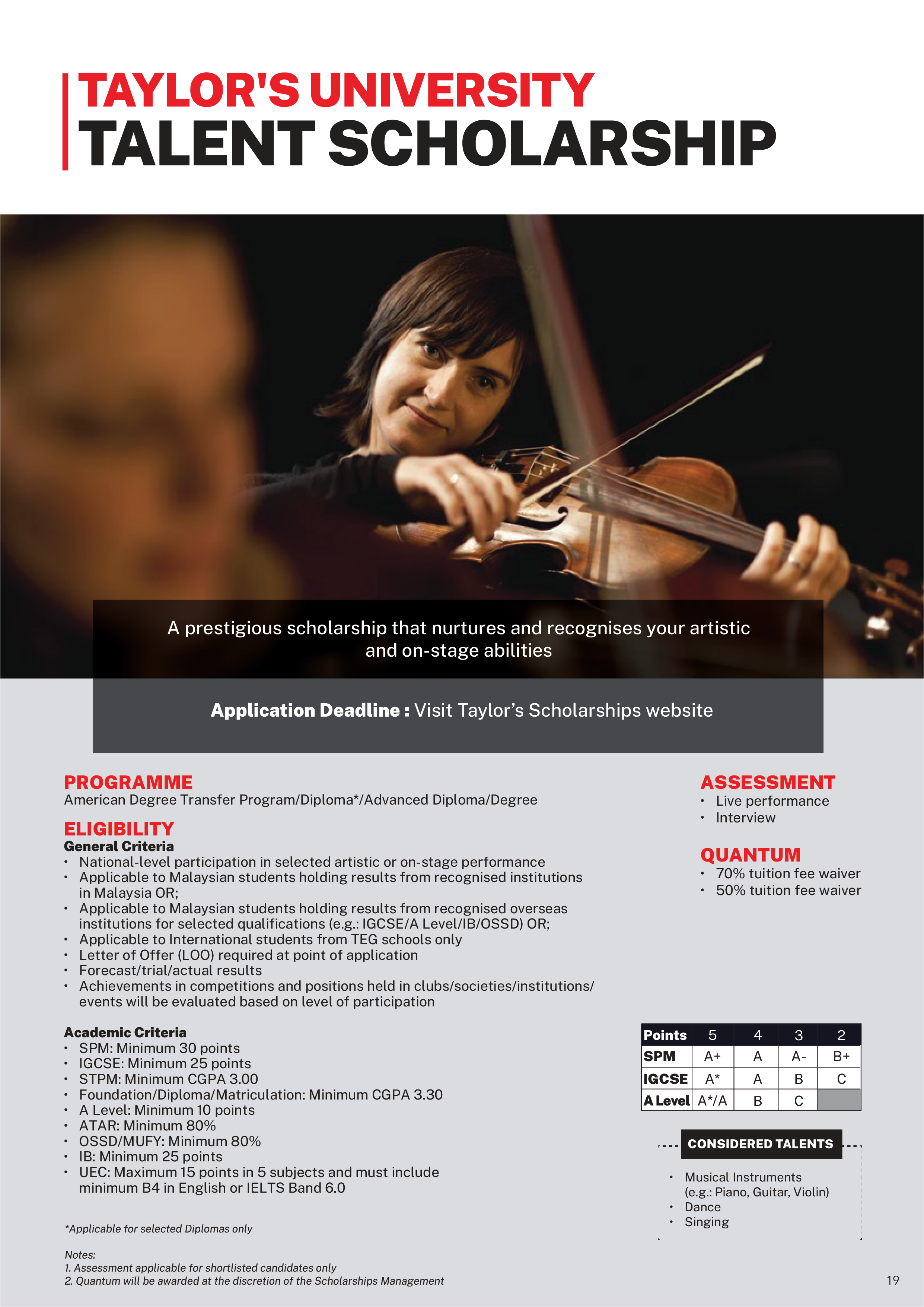 Taylor's Excellence Award — page 12